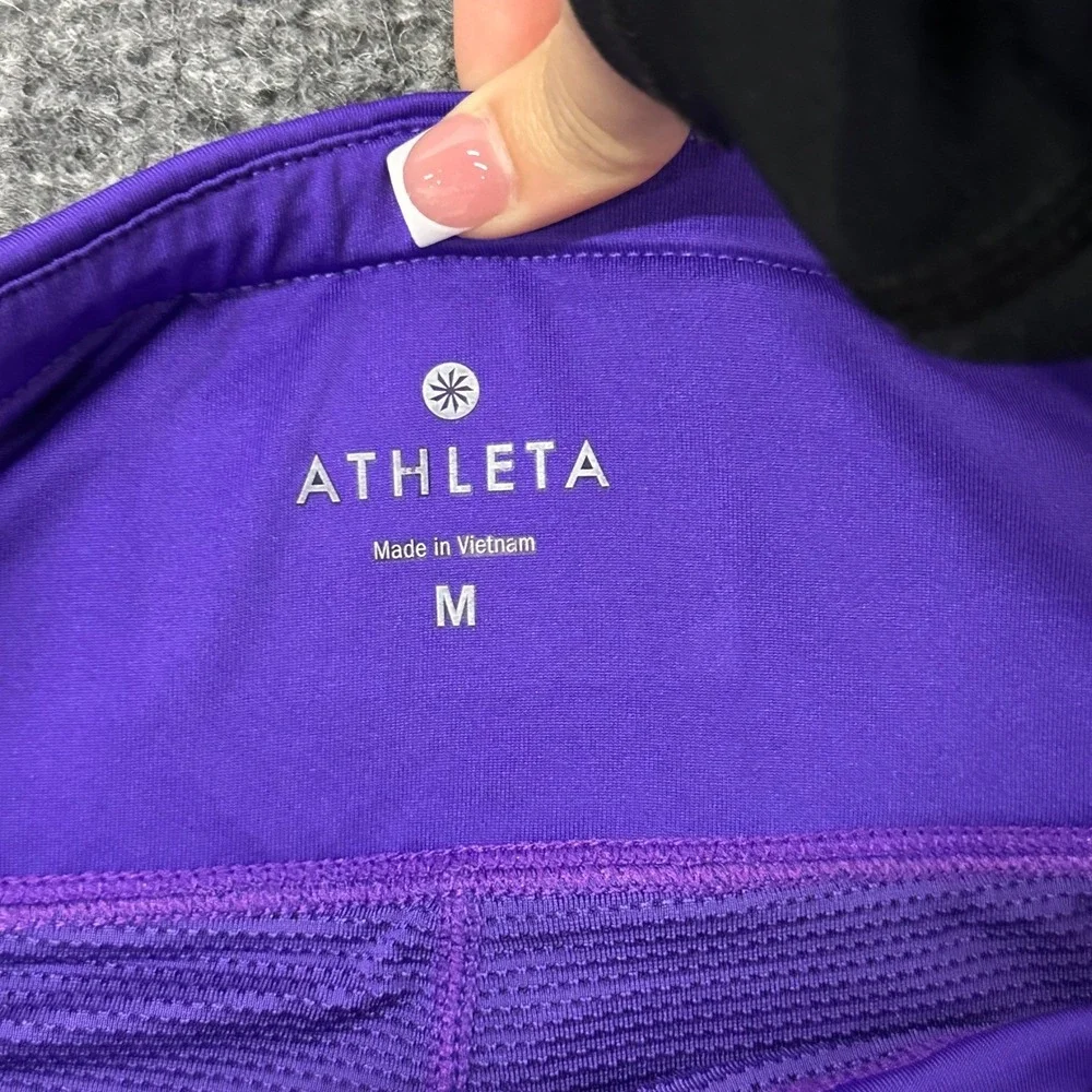 Athleta Skort Womens Size M Purple Ruffled Tiered Activewear Tennis Skirt 819219